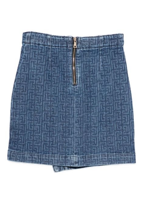 Gonna con bottoni BALMAIN KIDS | BX7A91 D0038620BL